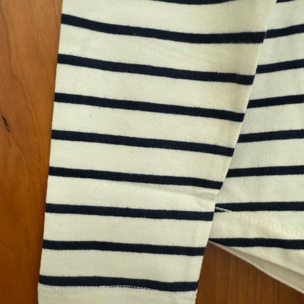 Fat Face Navy and Ivory organic cotton Breton Shirt NWT - Picture 5 of 6